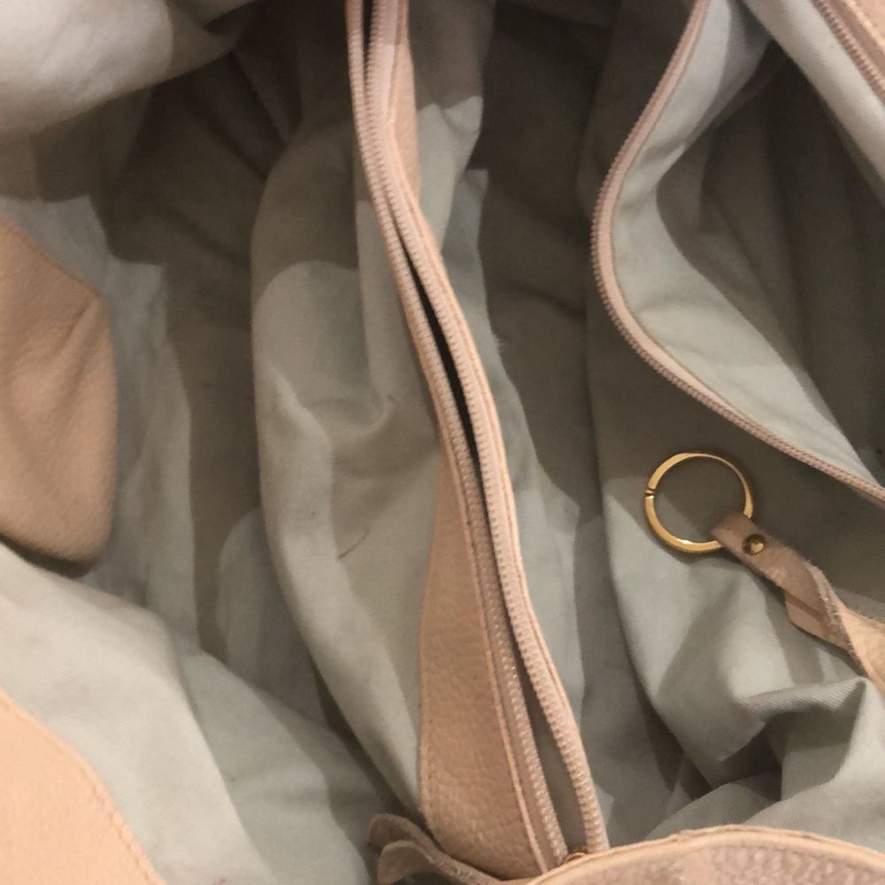 Mark & Graham Cream Satchel with Bamboo Handles - Picture 13 of 16